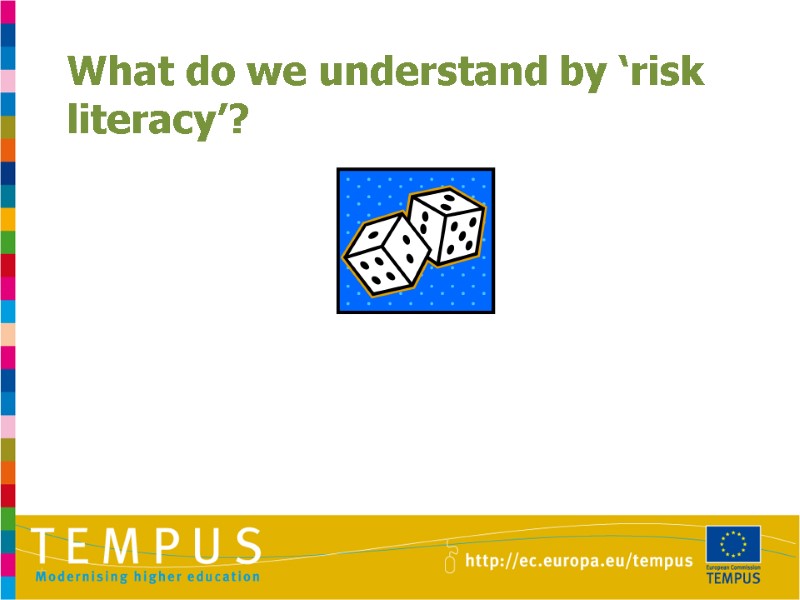 What do we understand by ‘risk literacy’?